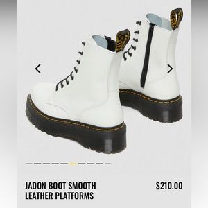 Brand new white doc martens
